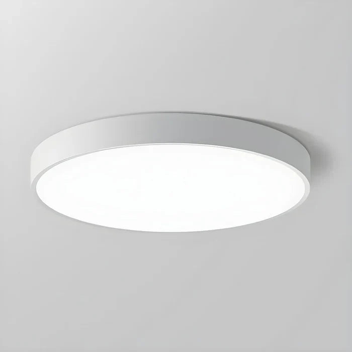 Taklampe med LED - ultratynn rund plafond med jernramme, 40 cm