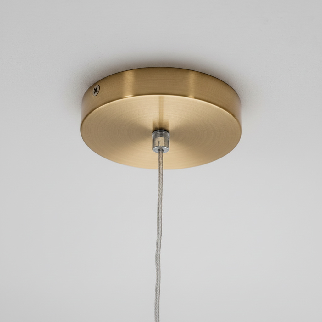 Lysekrone med glasskuler - minimalistisk, dimbar pendellampe