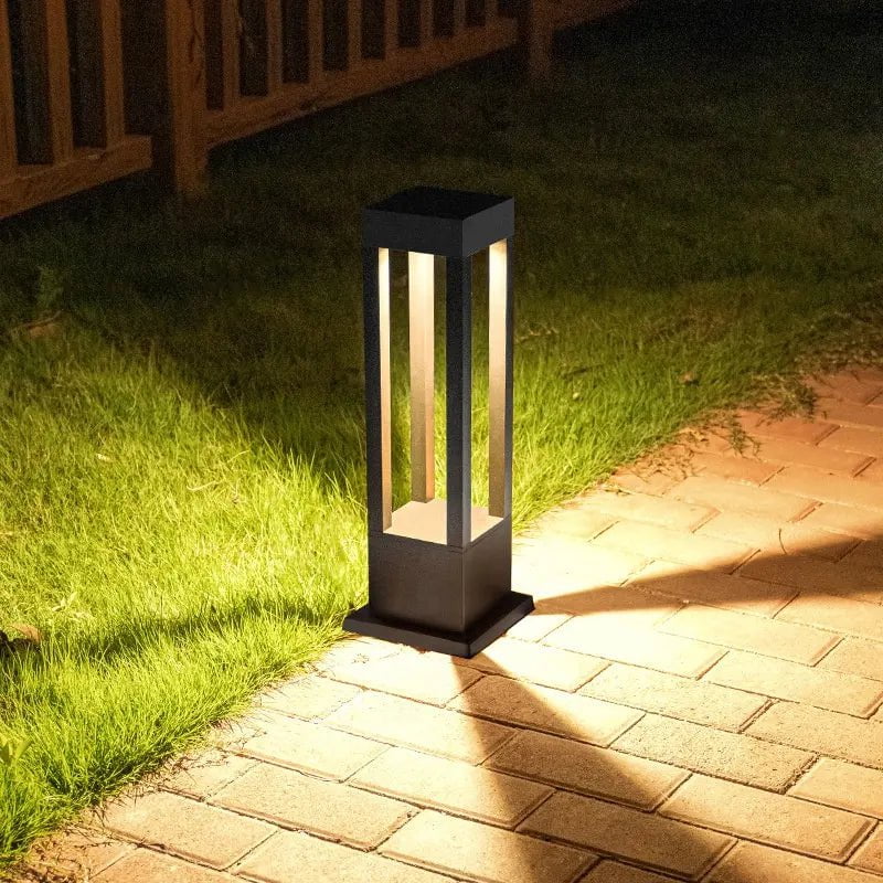 Solcellelampe til gangvei med vanntett konstruksjon
