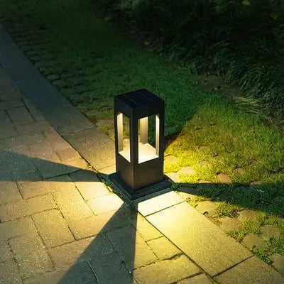 Solcellelampe til gangvei med vanntett konstruksjon