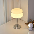 Bordlampe i glass med macaron-design og tretrinns dimmer