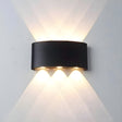 Vegglampe med LED og opp- og nedlys for inne og ute, 10 × 25 cm