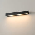 Utendørs vegglampe med LED og opp- og nedlys, svart, IP65