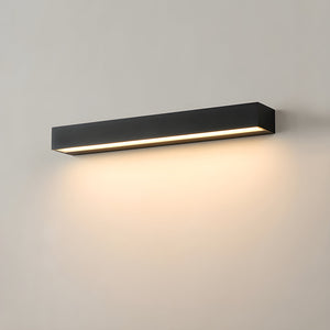 Utendørs vegglampe med LED og opp- og nedlys, svart, IP65