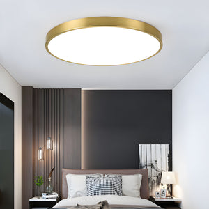Taklampe med LED - ultratynn rund plafond med jernramme, 40 cm