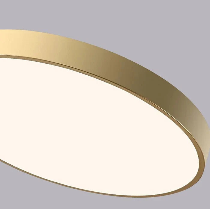Taklampe med LED - ultratynn rund plafond med jernramme, 40 cm