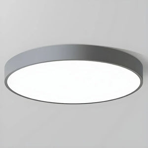 Taklampe med LED - ultratynn rund plafond med jernramme, 40 cm