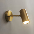 Vegglampe med LED og justerbar svingarm i matt svart eller gull