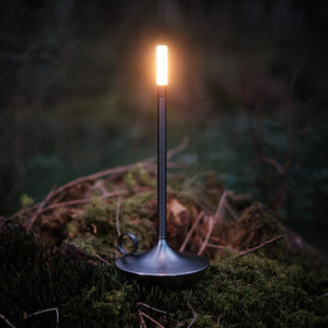 Bordlampe som LED-lysestake - oppladbar med berøringskontroll