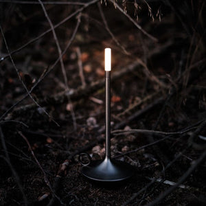 Bordlampe som LED-lysestake - oppladbar med berøringskontroll