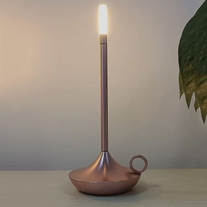 Bordlampe som LED-lysestake - oppladbar med berøringskontroll