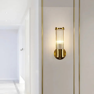 Vegglampe i krystall med LED - moderne design med én eller to armer