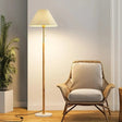 Gulvlampe i marmor og tre med varmt LED-lys - moderne design