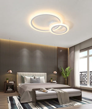 Taklampe med moderne ringdesign i 4 størrelser