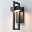 Utendørs vegglampe i rustfritt stål - moderne svart fasadelampe