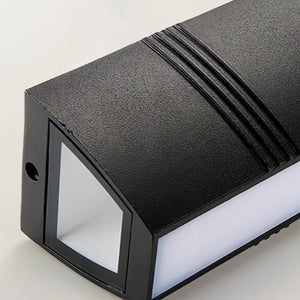 Utendørs vegglampe - moderne, avlang inngangsbelysning IP65