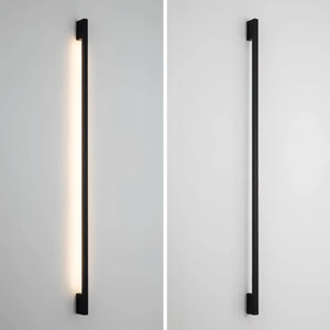 Utendørs vegglampe med LED - lang, lineær fasadelampe IP65