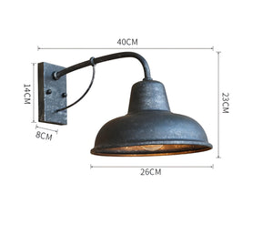 Utendørs vegglampe med avrundet retroform IP65
