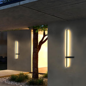 Utendørs vegglampe i moderne, rett design IP54