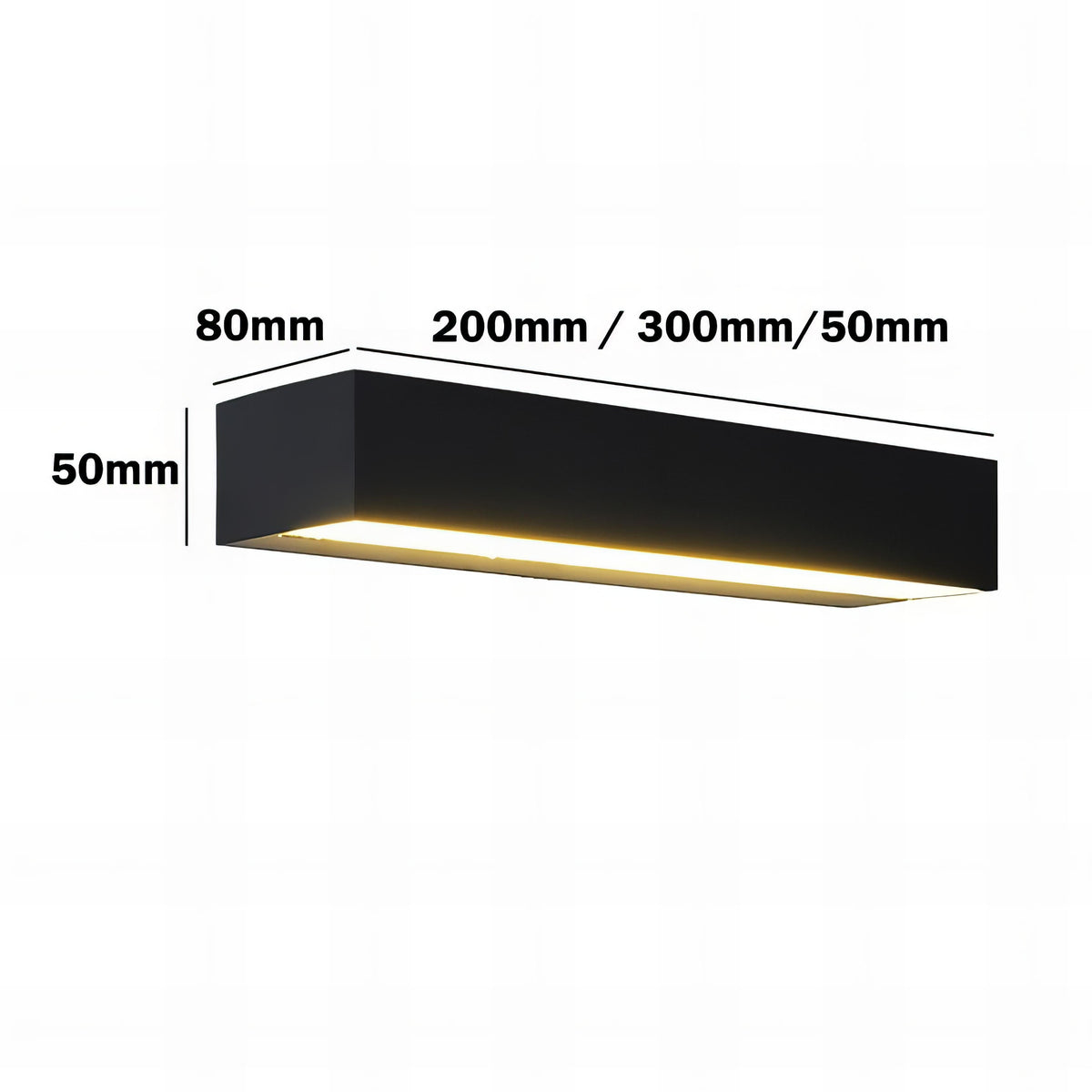 Utendørs vegglampe med smal LED-list i moderne design IP65
