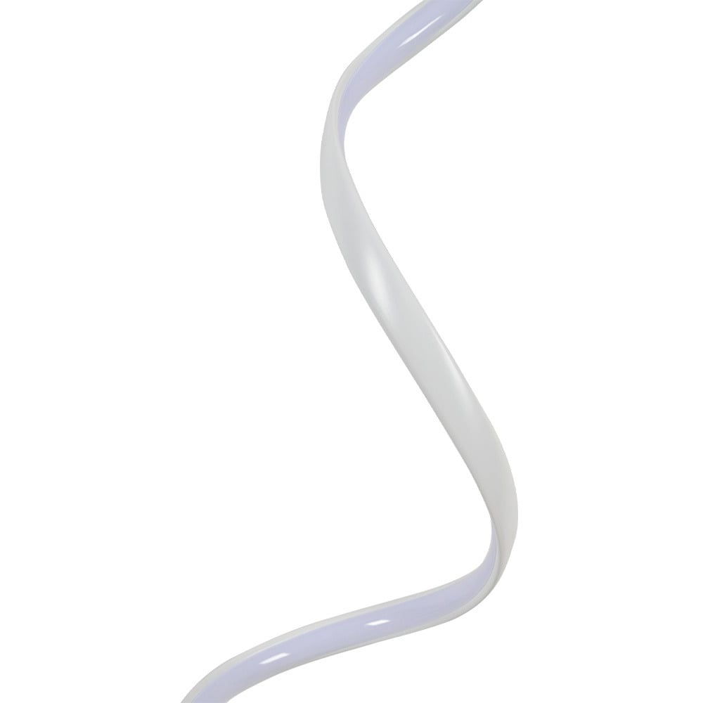 Gulvlampe med LED og skulpturell spiralform, 28 x 133 cm