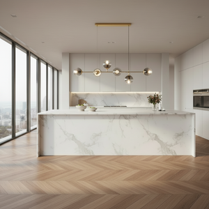 Lysekrone med glasskuler - minimalistisk, dimbar pendellampe