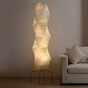 Gulvlampe med LED - japanskinspirert minimalistisk design