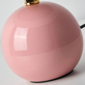 Bordlampe med fransk soppform og LED - 6 farger