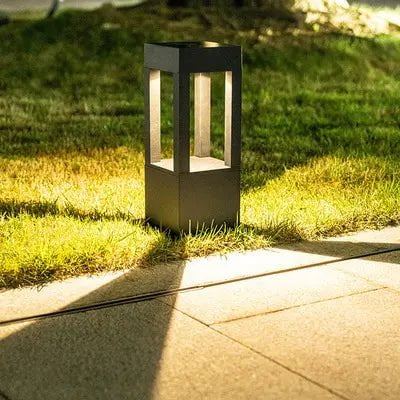 Solcellelampe til gangvei med vanntett konstruksjon