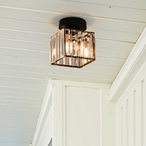 Takplafond i krystallglass - moderne i matt svart eller antikkgull