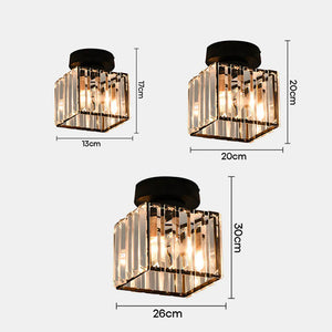 Takplafond i krystallglass - moderne i matt svart eller antikkgull